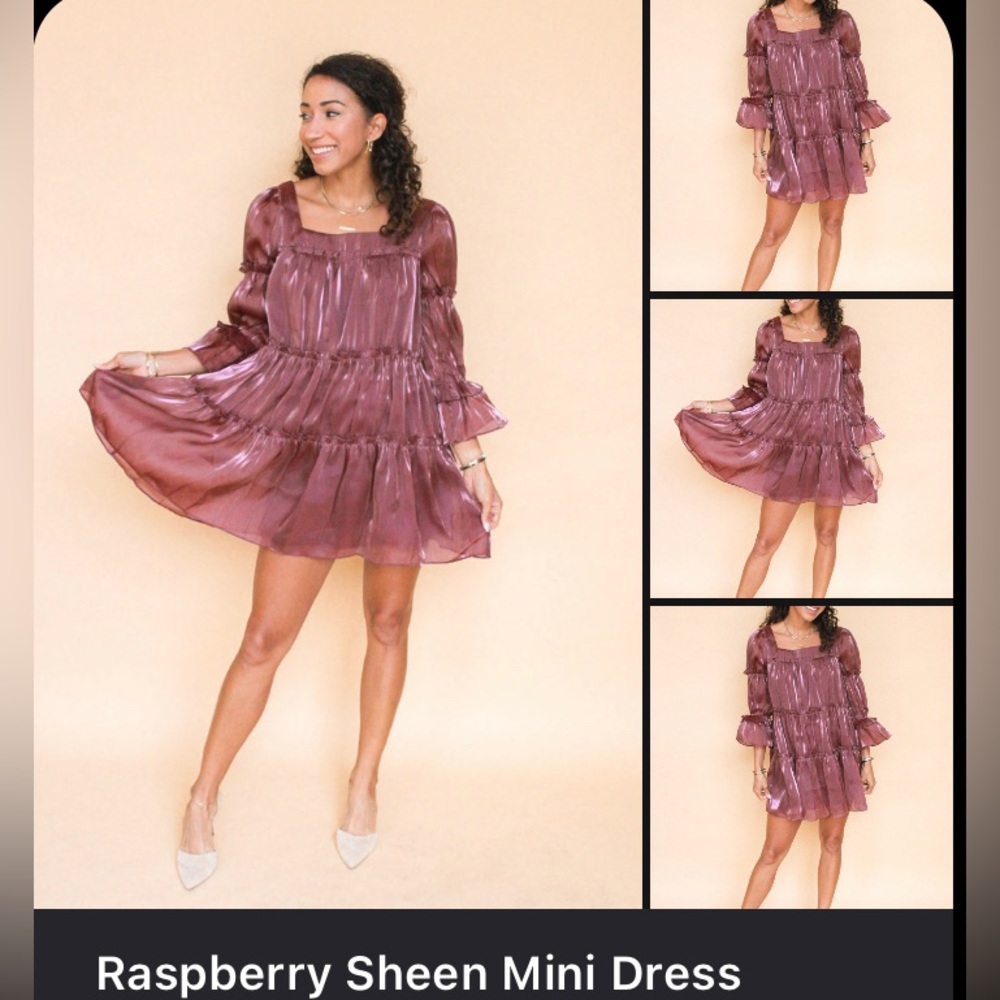 Mini-Dress Raspberry Size Medium